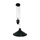 Suspension rises and falls in metal