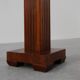 Art Deco oak and red marble pedestal or side table, France 1920s