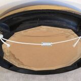 Victorian English Round Grand Mirror – Gilded Wood & Bevelled Glass