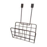 Magazine rack black iron