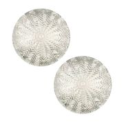 Pair of Geometric Transparent Glass Ceiling Lights from Limburg, Germany, 1970s