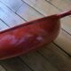Le Creuset dish by Enzo Mari, in red cast iron, 70s
