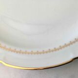 6 flat porcelain plates from Vierzon