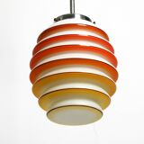 Beautiful rare original glass ceiling lamp from the 1930s