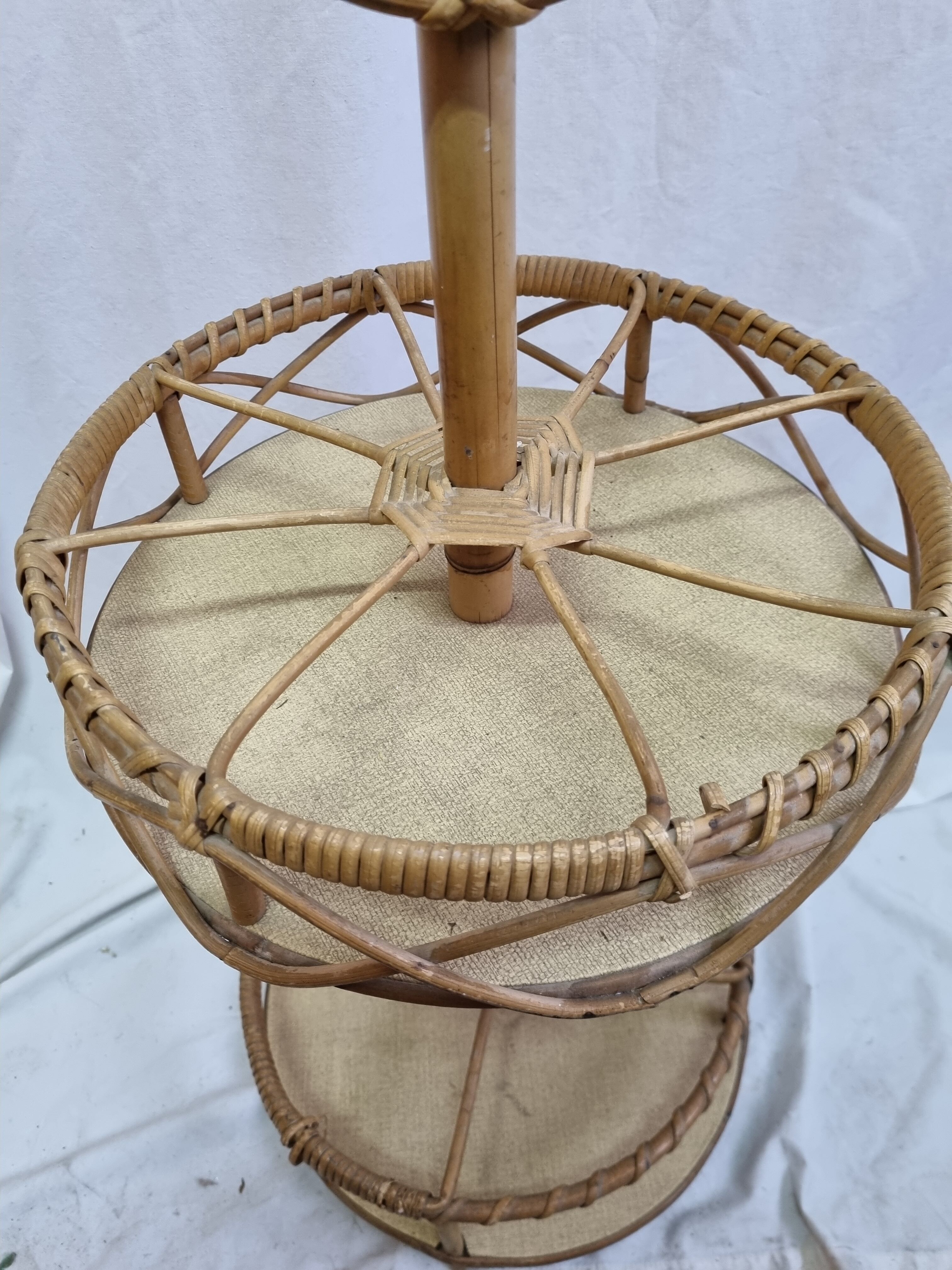 Bottle holder, rattan bar from 1970