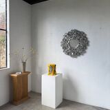 Vintage Mexican metal large mirror