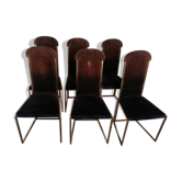 Chaises de salon  Belgo Chrome 1970s