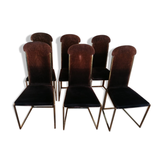 Chaises de salon  Belgo Chrome 1970s