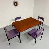 6 anciennes chaises design Dieter Wäckerlin model 101 pour Idealheim 1960