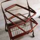 Table, bar trolley on wheels. removable tray. design 50 vintage italy