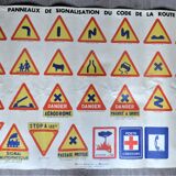 Old driving school poster highway code collection deco garage workshop