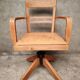 American architect's armchair in wood and cast iron from the 1930s