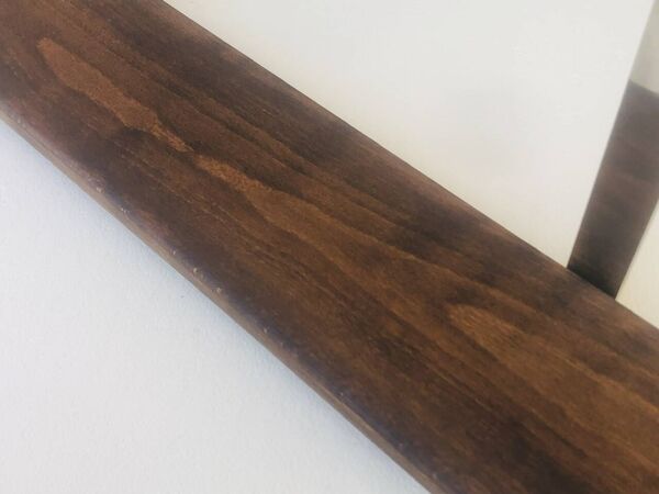 Étagère murale vintage , suspendu, métal et bois