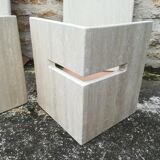 Travertine coffee table