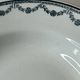 Set of 6 deep plates Saint Amand with floral garland decoration.
