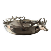 Stag deer head bowl in the style of Gabriella Crespi for Dior, Italy, 1970s