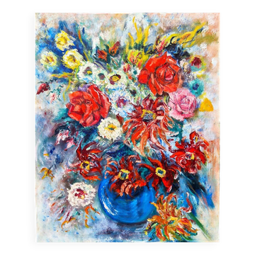 Bouquet de fleurs XXe