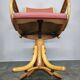 Ligna Adjustable Swivel Office Chair, Czechoslovakia, 1950s