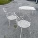 Antique garden furniture in full metal iron