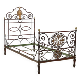 Restoration bed, second quarter of the 19th century, bronze and iron.