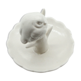 Baguier en céramique oiseau