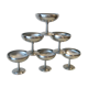 Set of six stainless steel ice cups from Letang-Rémy
