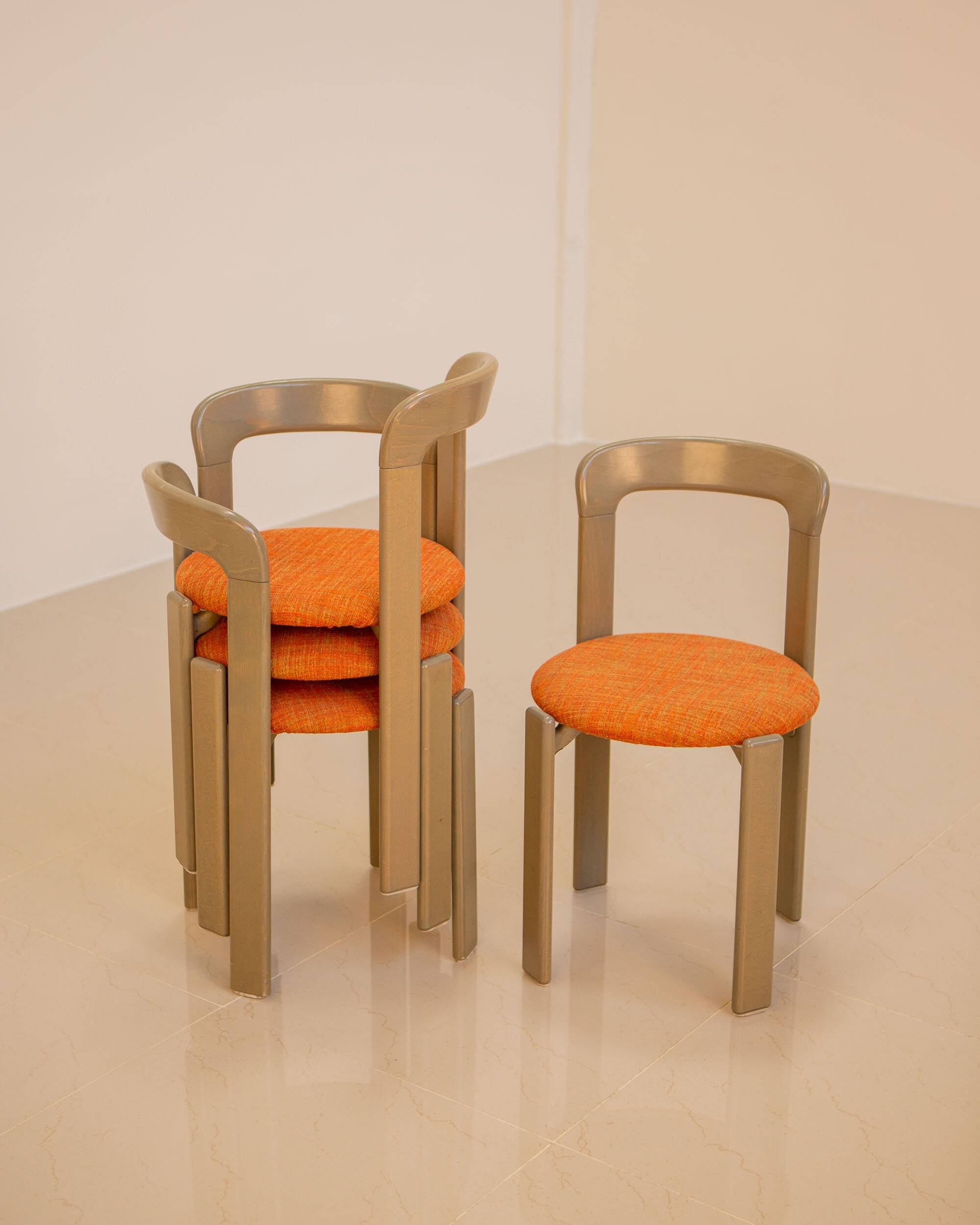 6 chairs by Bruno Rey for Dietiker 70's