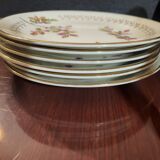 Lots of 6 dessert plates gien model sous bois