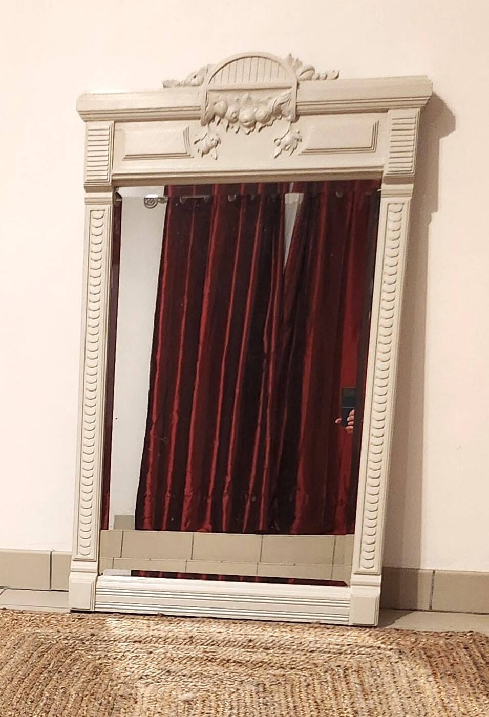 Antique trumeau mirror