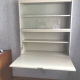Wall-mounted bookcase display cabinet