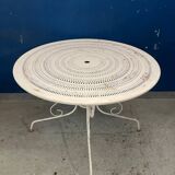 Vintage wrought iron garden table