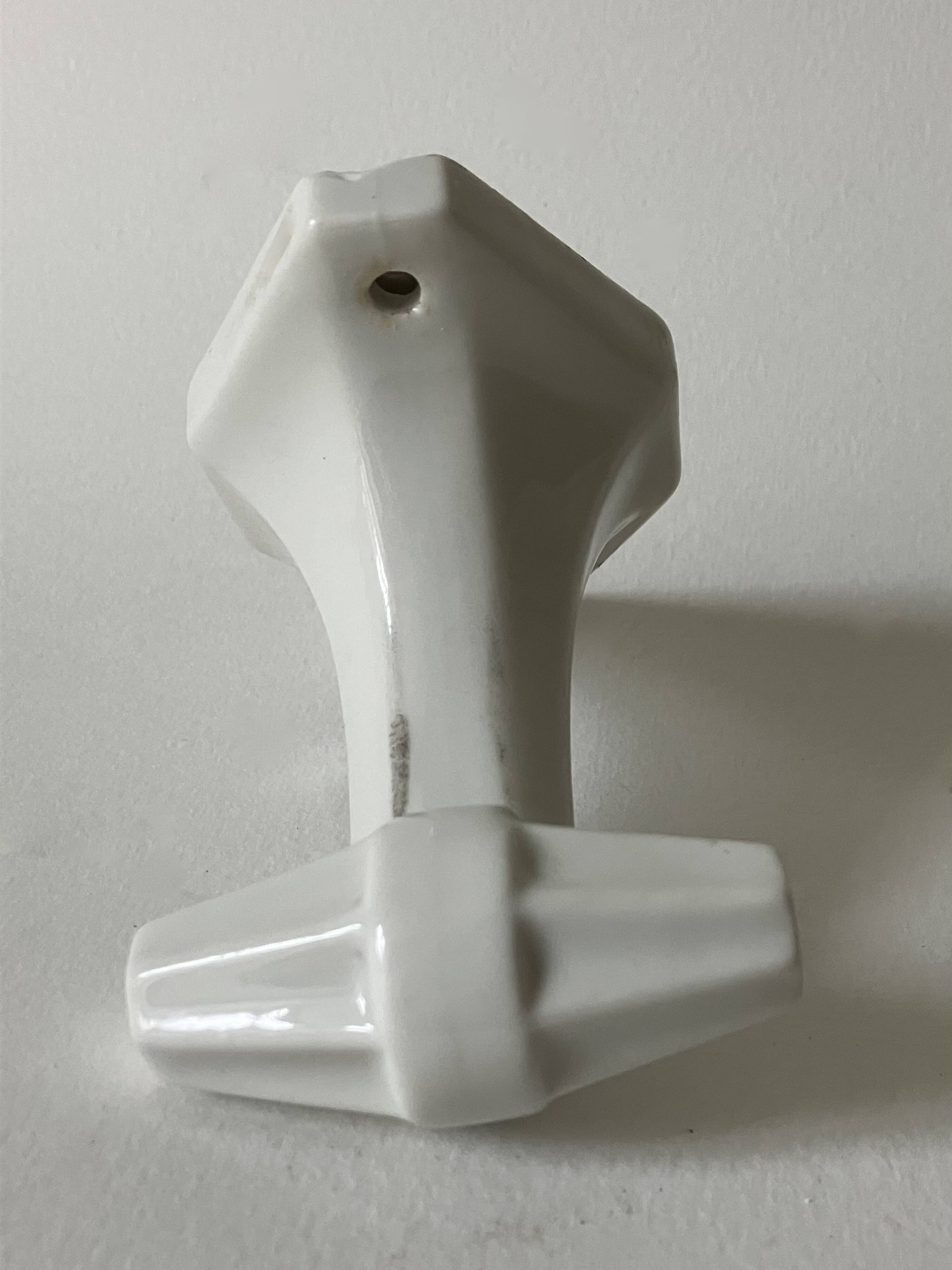 Porcelain coat hook, art-deco