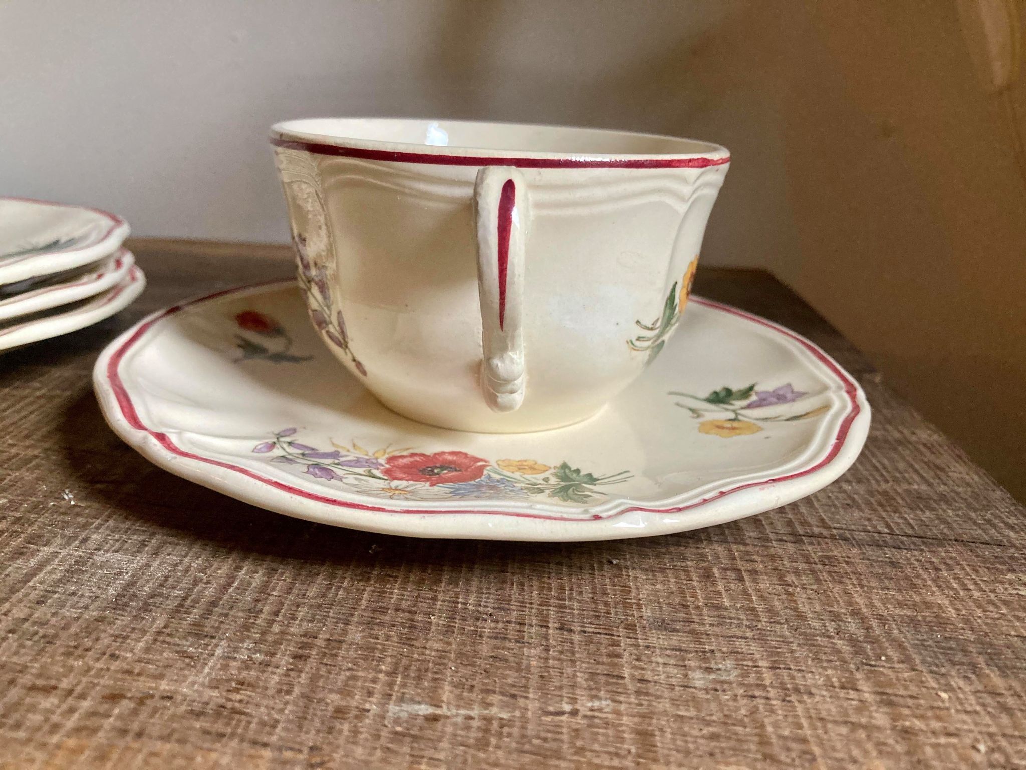 Cup Digoin Sarreguemines model Agreste