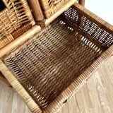 Rattan chest of drawers