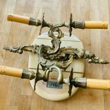Louis XV gilt bronze wall lights with curved branches