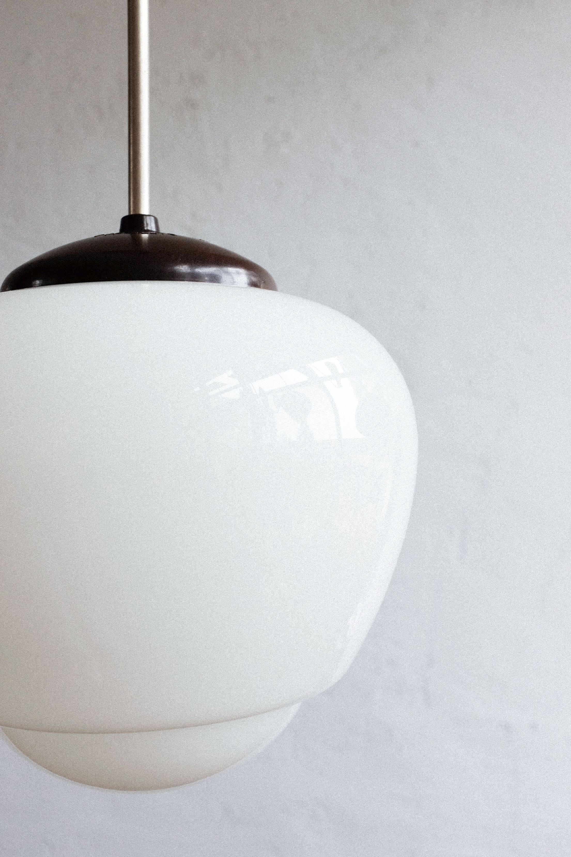 Czechoslovak bakelite hanging school lamp, 1960s