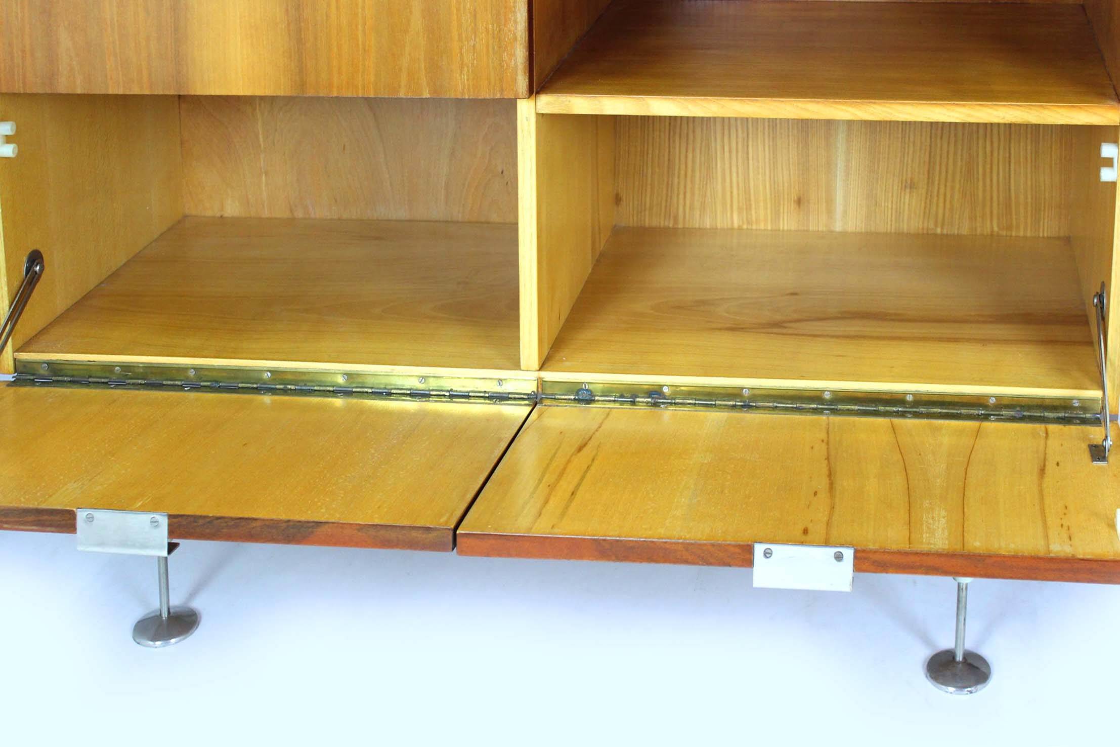 Mid-Century Ash and Walnut Wardrobe from Jitona, 1960s