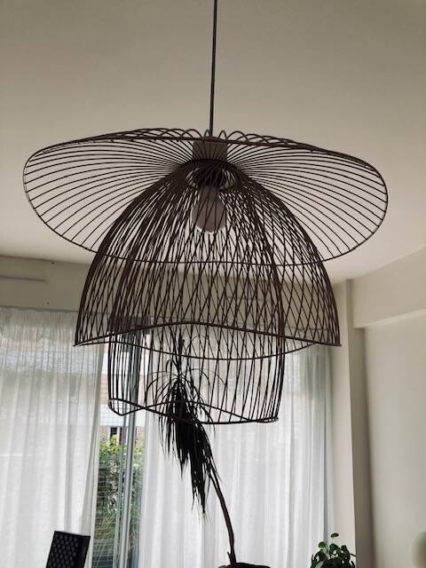 Suspension butterfly champagne
