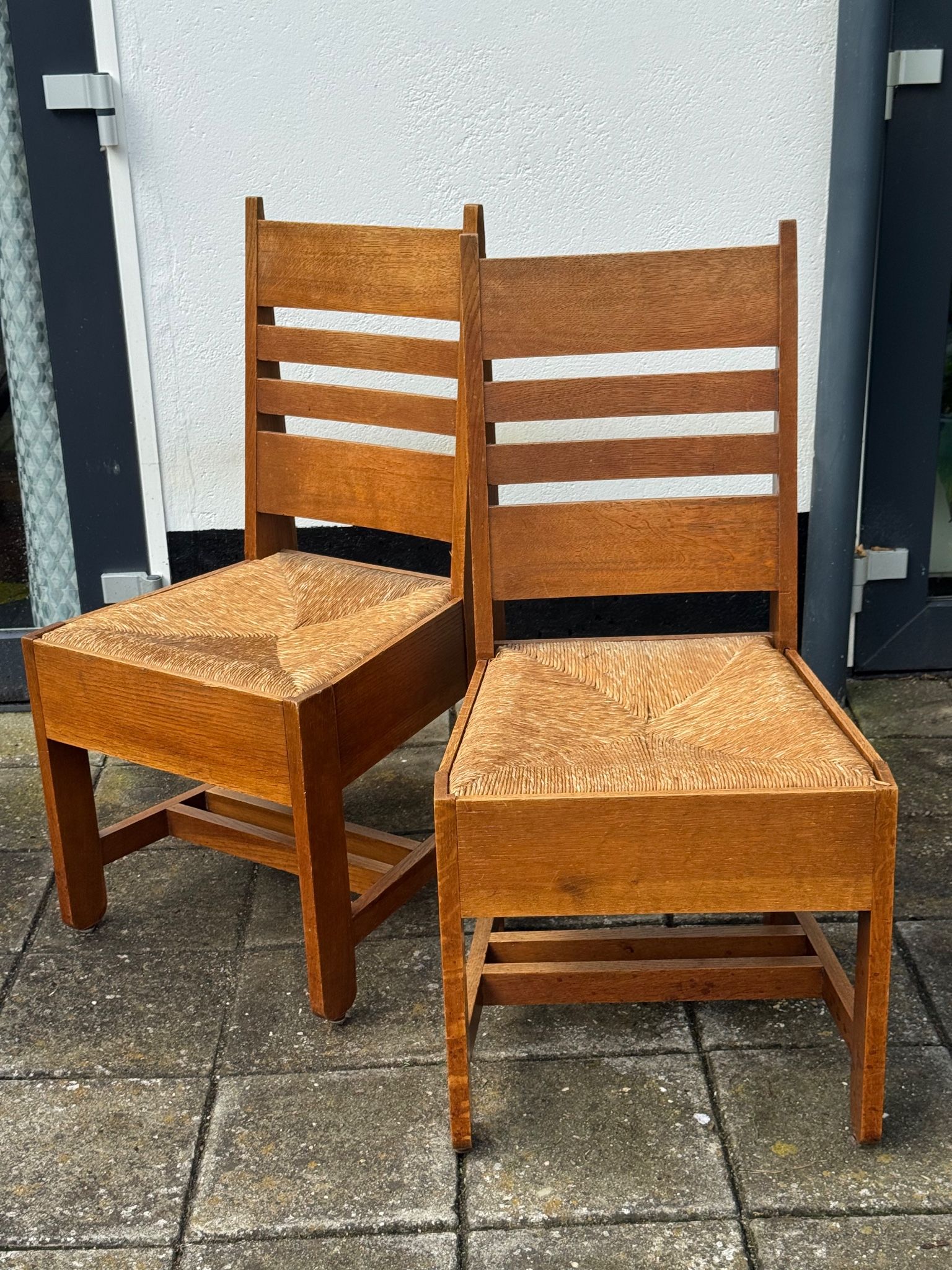 Pair of Amsterdamse School Dining Chairs