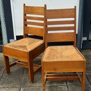 Pair of Amsterdamse School Dining Chairs