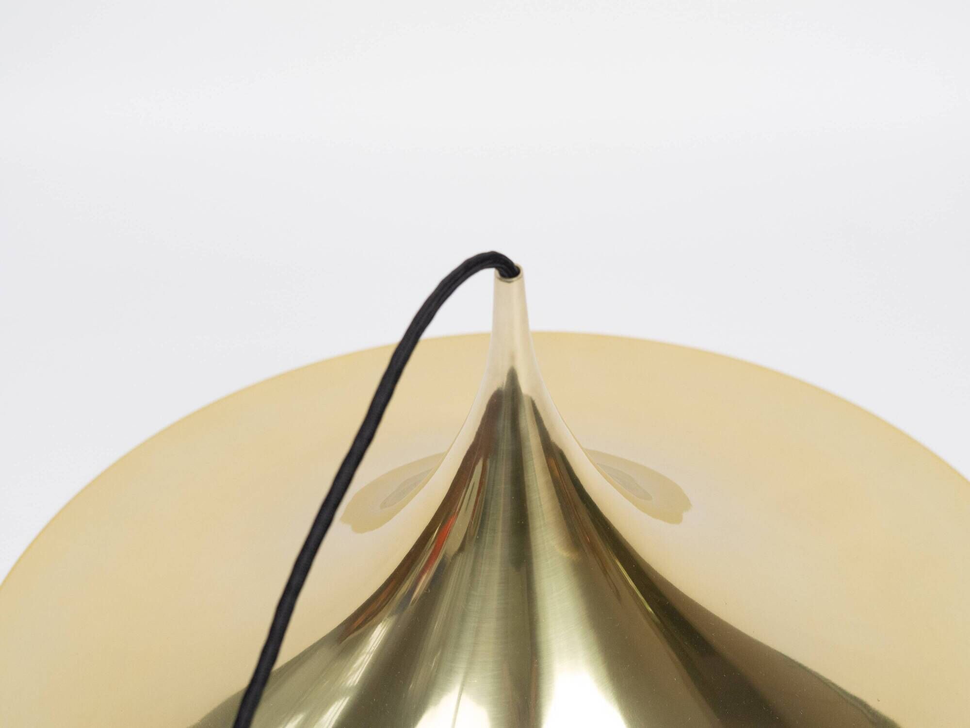 Vintage Semi Pendant Lamp by Fog & Mørup, 47 cm, Danish Mid-Century Design,