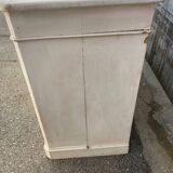 2-door furniture, 2 white patina drawers
