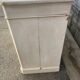 2-door furniture, 2 white patina drawers