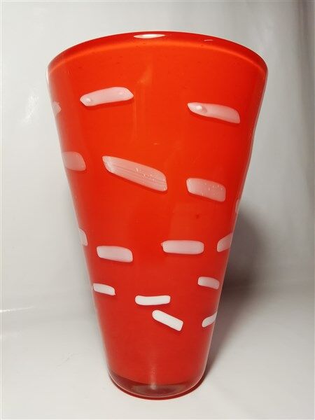 Vintage opaline glass vase italia1970