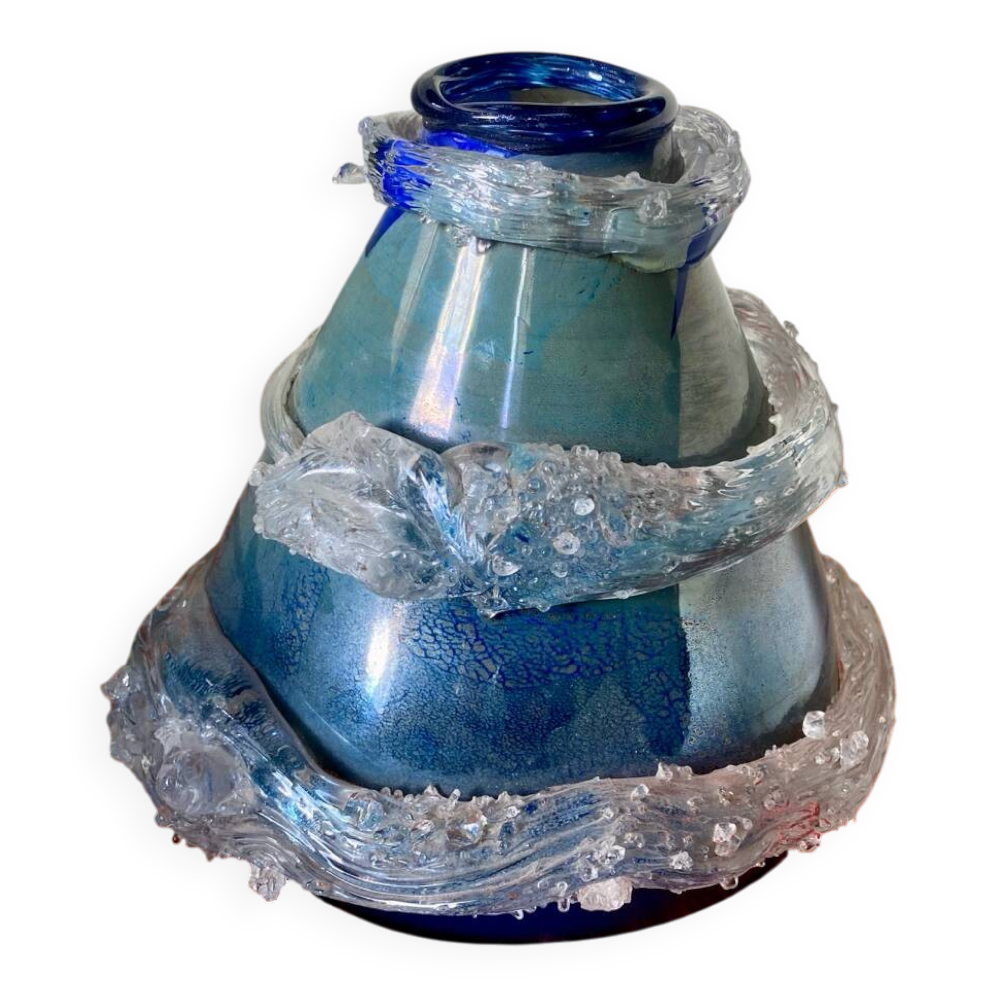 Glass paste vase