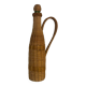 Grande bouteille en verre et osier