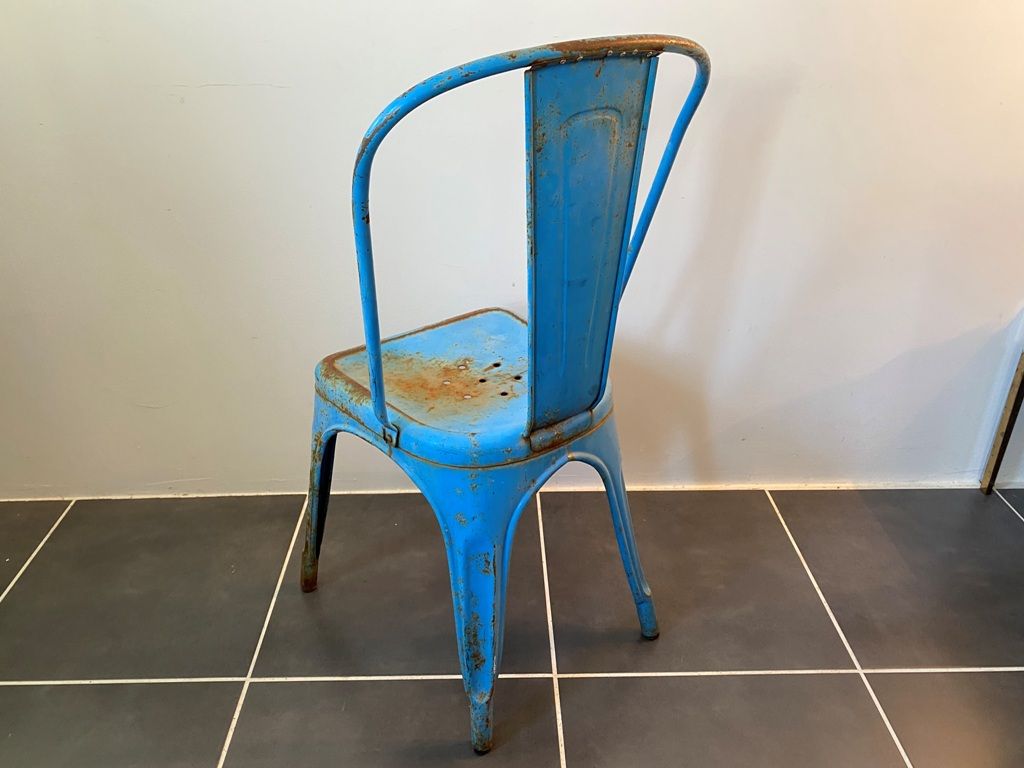Authentic metal chair tolix by Xavier Pauchard vintage industrial 1950 n3