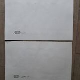 2 signed and authentic watercolors by Josette LOINTIER