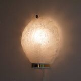 Applique scandinave en verre 1970