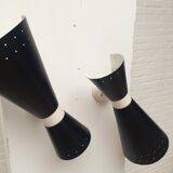 Elegant wall lamps by Stilnovo, anno 1950s (set of 2)